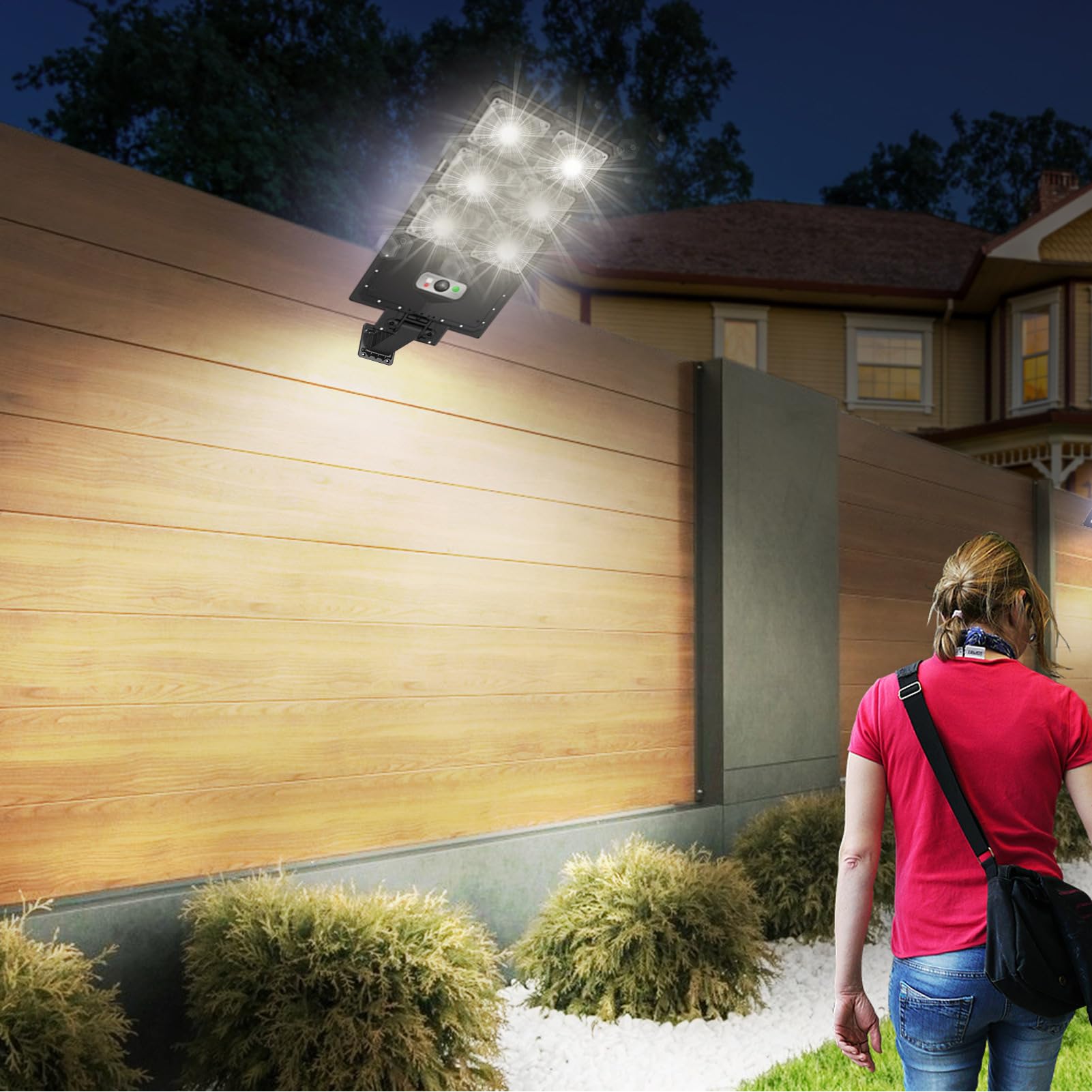 Lampa Solarna Nocny Kinkiet Bezpieczeństwa