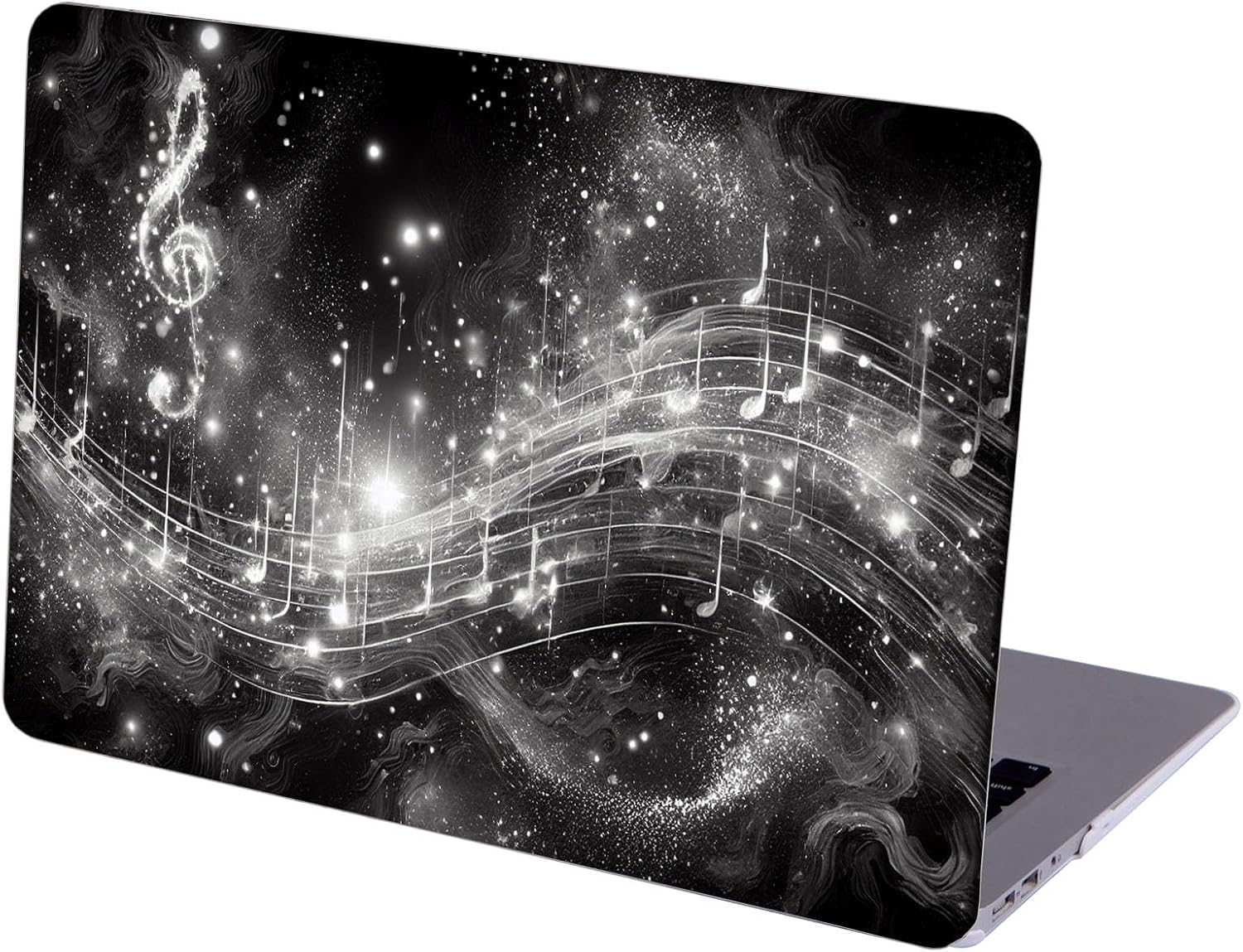 Compatible with MacBook Neo 13-inch, Hard Shell Case with Keyboard Cover and Screen Protector (A3404 A18 Pro chip, 2026 Release) - Music Note MC21665