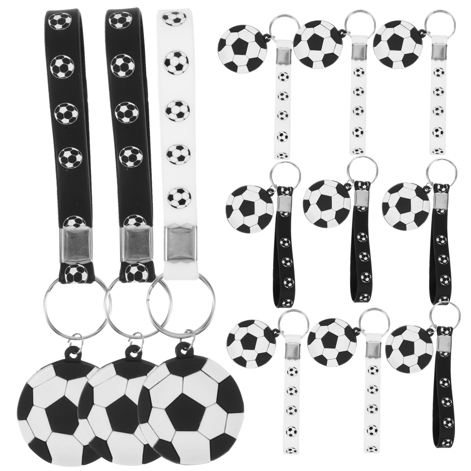 GALPADA 5 Set Portachiavi Da Calcio Maglia Da Tifoso Biliardo Cordini Portachiavi Con Pallone Da Calcio Portafoglio Sportivi Da 12 pezzi*5