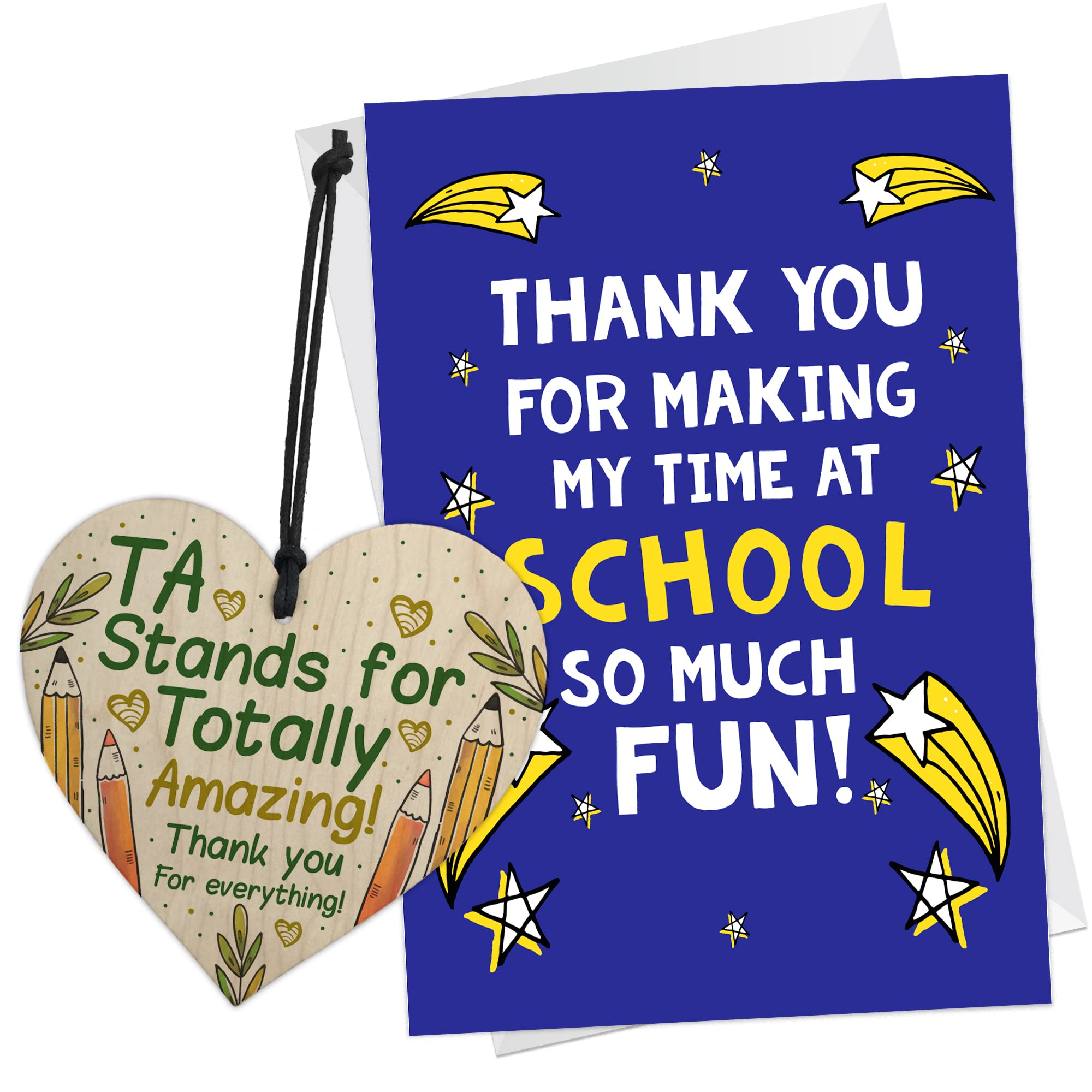 RED OCEAN TA Stands For Totally Amazing Gifts For Teaching Assistant Thank You Card For Teacher Leaving School Gifts End Of Year