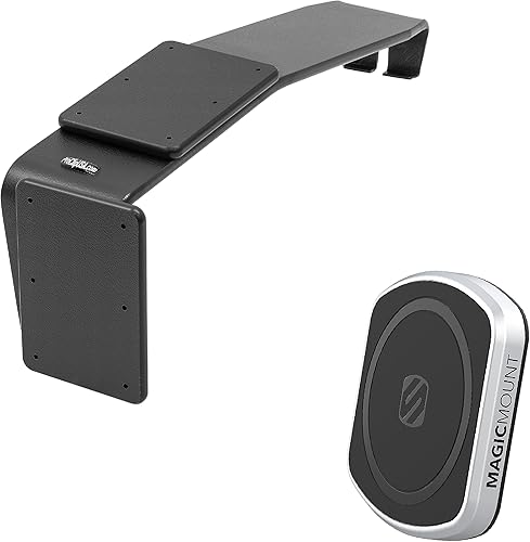 Scosche ProClip Soporte de teléfono para tablero central compatible con Ford Bronco SUV 2021-2023 con paquete de soporte para teléfono MagicMount™