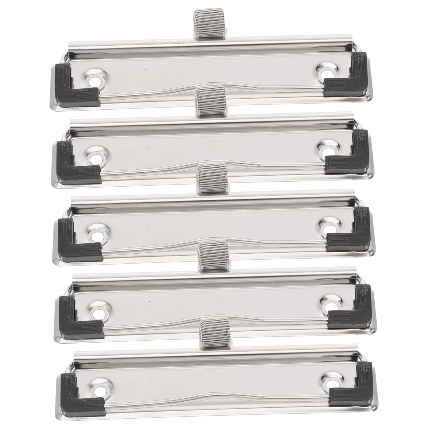 HOMSFOU 3 Set Clip Portablocco Metallo Con Meccanismo Fissaggio Facile Per Uffici Scuole E Case Resistente E Facile 5 Pezzi*3