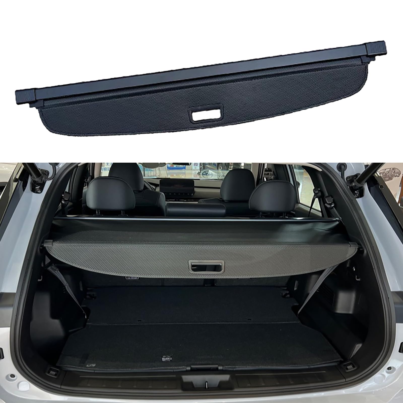 Cargo Cover for Honda Vezel 2014 2015 2016 2017 2018-2022 Accessories, Retractable Trunk Cover Anti-Peeping Privacy Security Screen Luggage Shield Shade, Carbon Fiber
