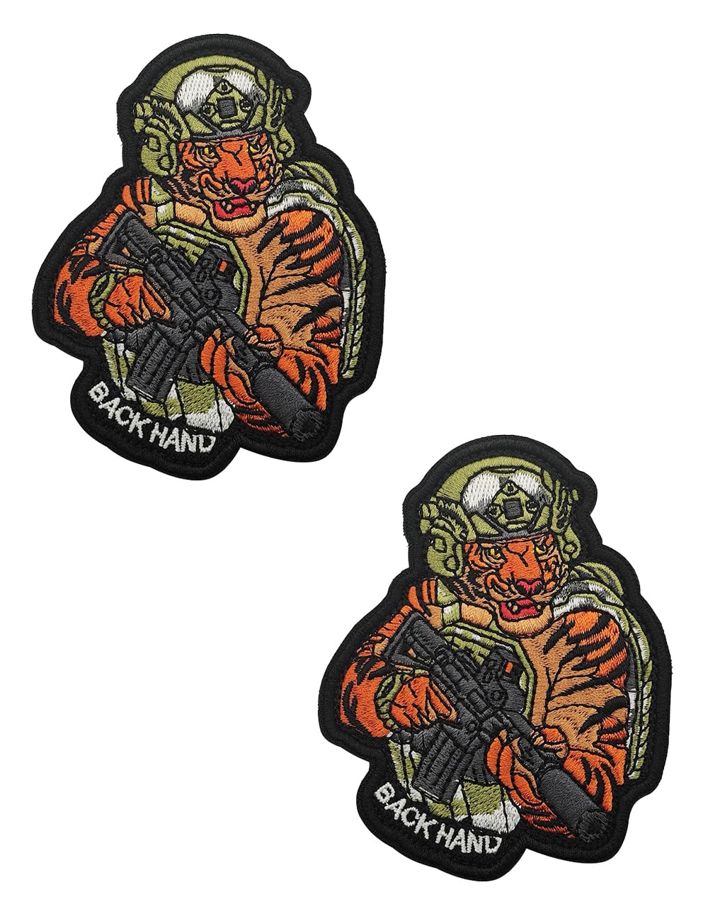 ITS Tactical パッチ⑪ Amazon.com: 2 PCS AliPlus Tactical Tiger Patch Embroidered Morale