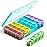 Odaro Weekly Pill Organizer 4 Times a Day, Daily Pill Box 7 Day, Large Travel Pill Case with 28 Compartment to Hold Medicine, Vitamin and Supplement - Cyan Case