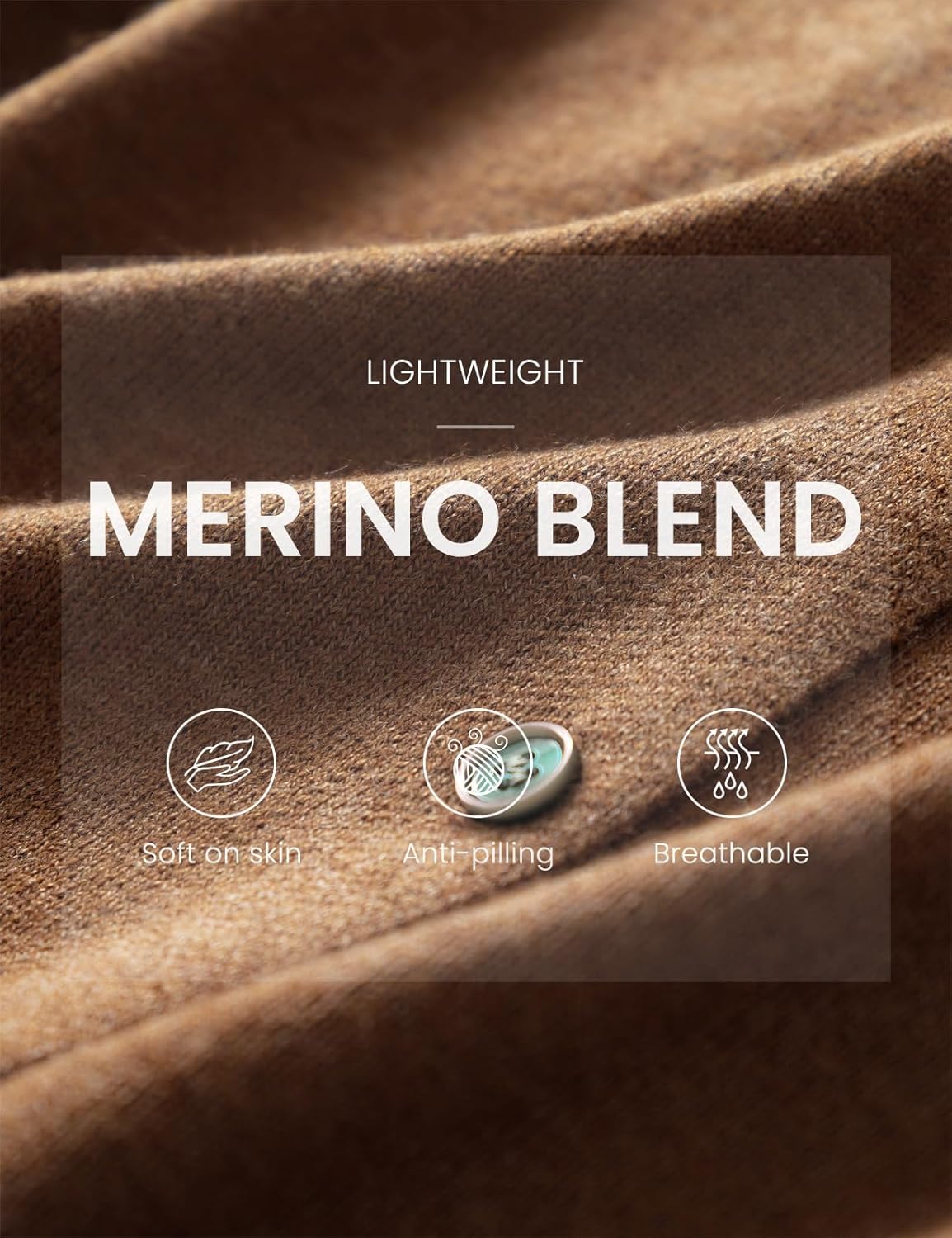 Women's Merino Wool Blend Cardigan 2025 Fall Winter Fake Two Piece Color Block Crewneck Long Sleeve Knit Sweater - Image 4