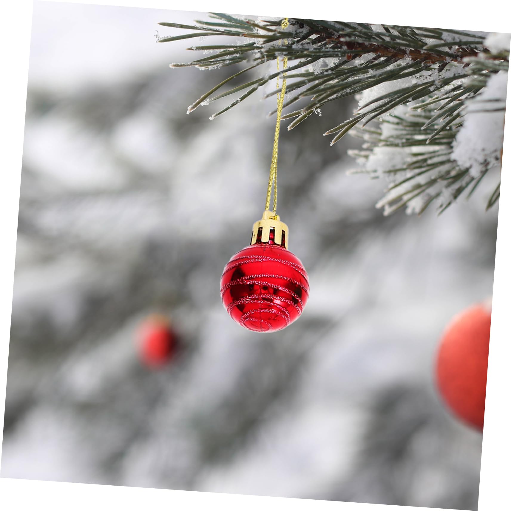 12stücke Hänge-Ornamente Für Weihnachtsbaum Kugelform Hänge-Dekoration Für Innenraum Weihnachtsbaum-Dekoration Party-Dekorationen