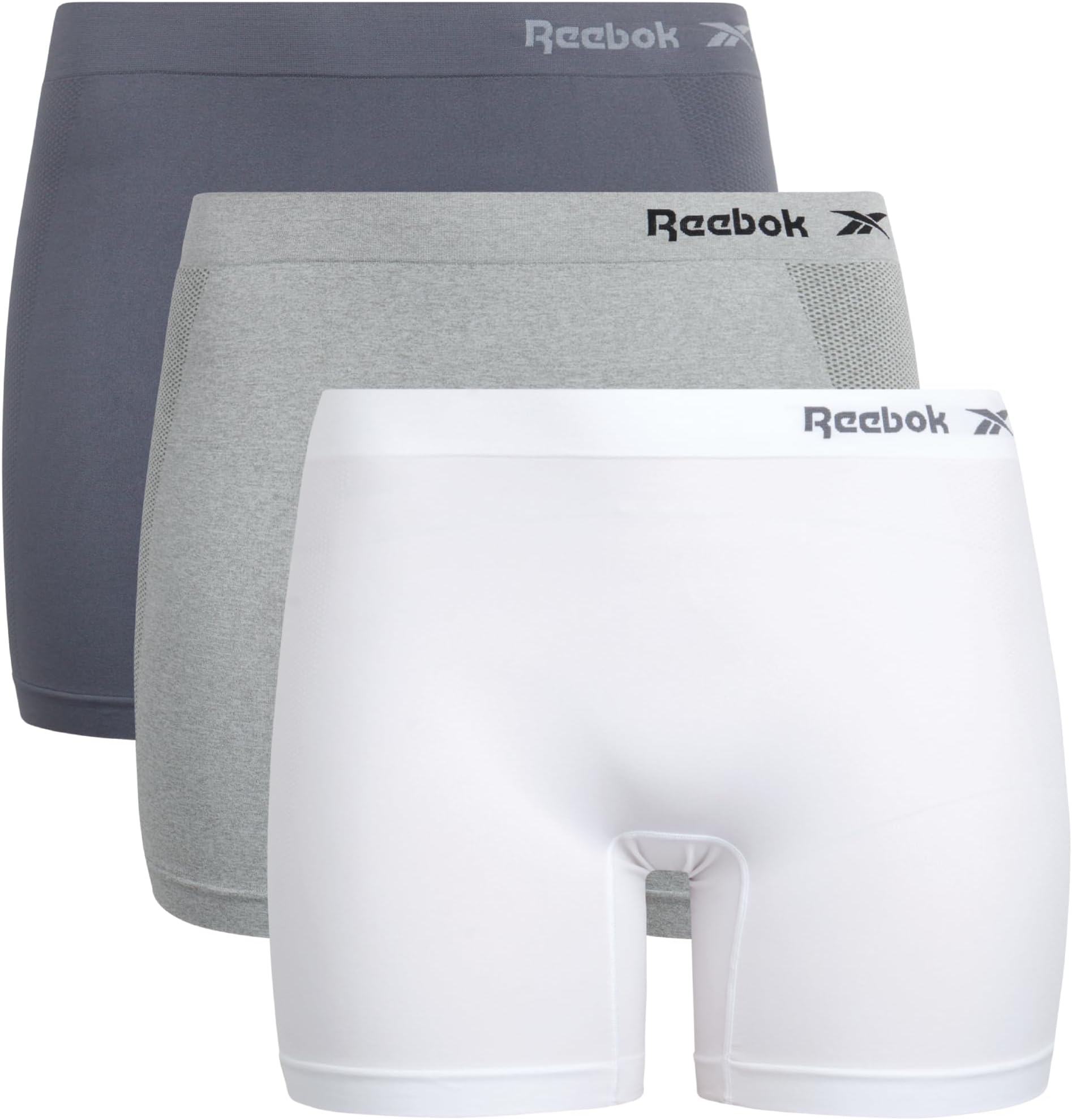 Womens Boyshorts Underwear - 3 Pack Soft Stretch 6" Inseam Long Leg Boyshort Panties Seamless Underwear for Women