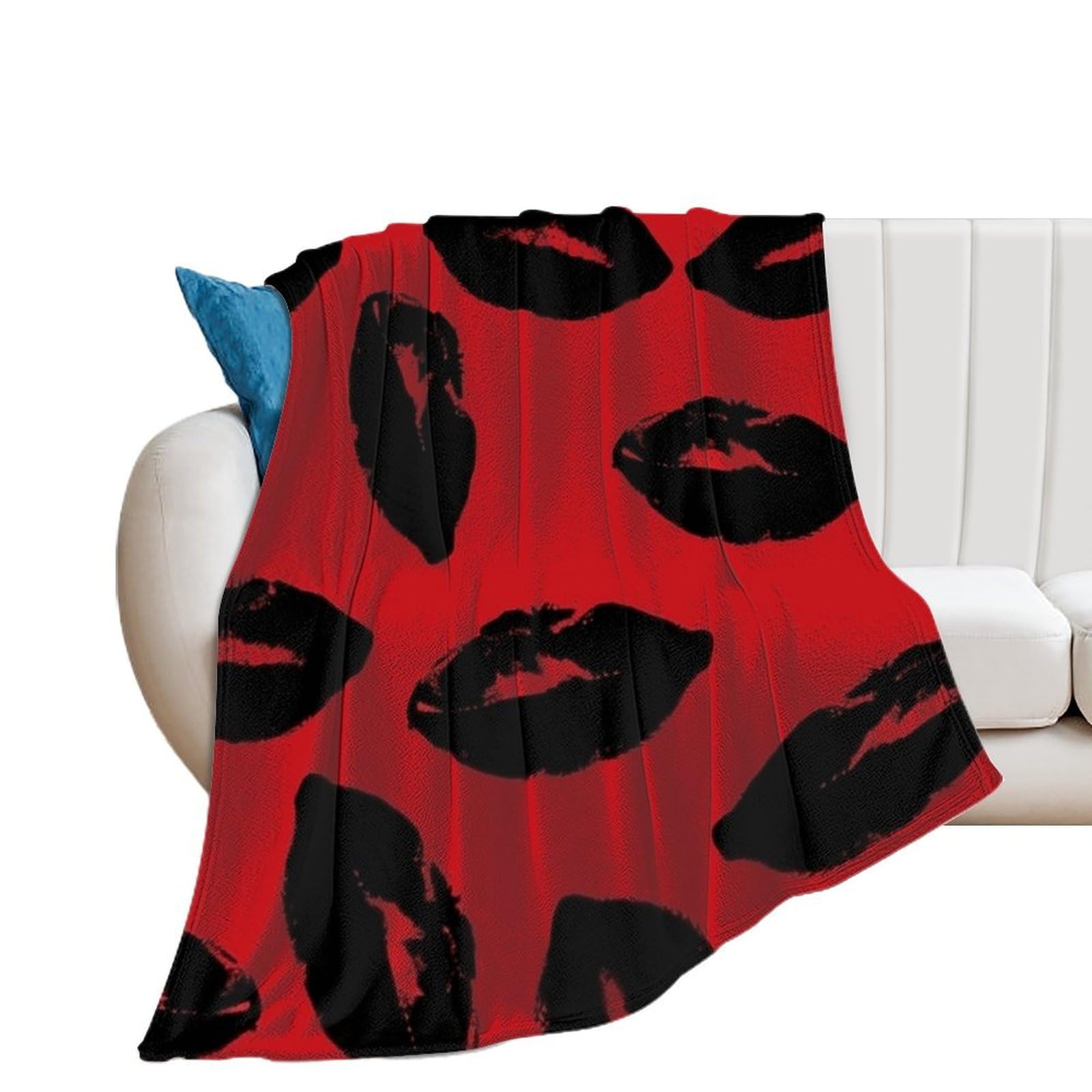 Couverture douce pour femme contre les frissons nocturnes sur le lit ou le canapé