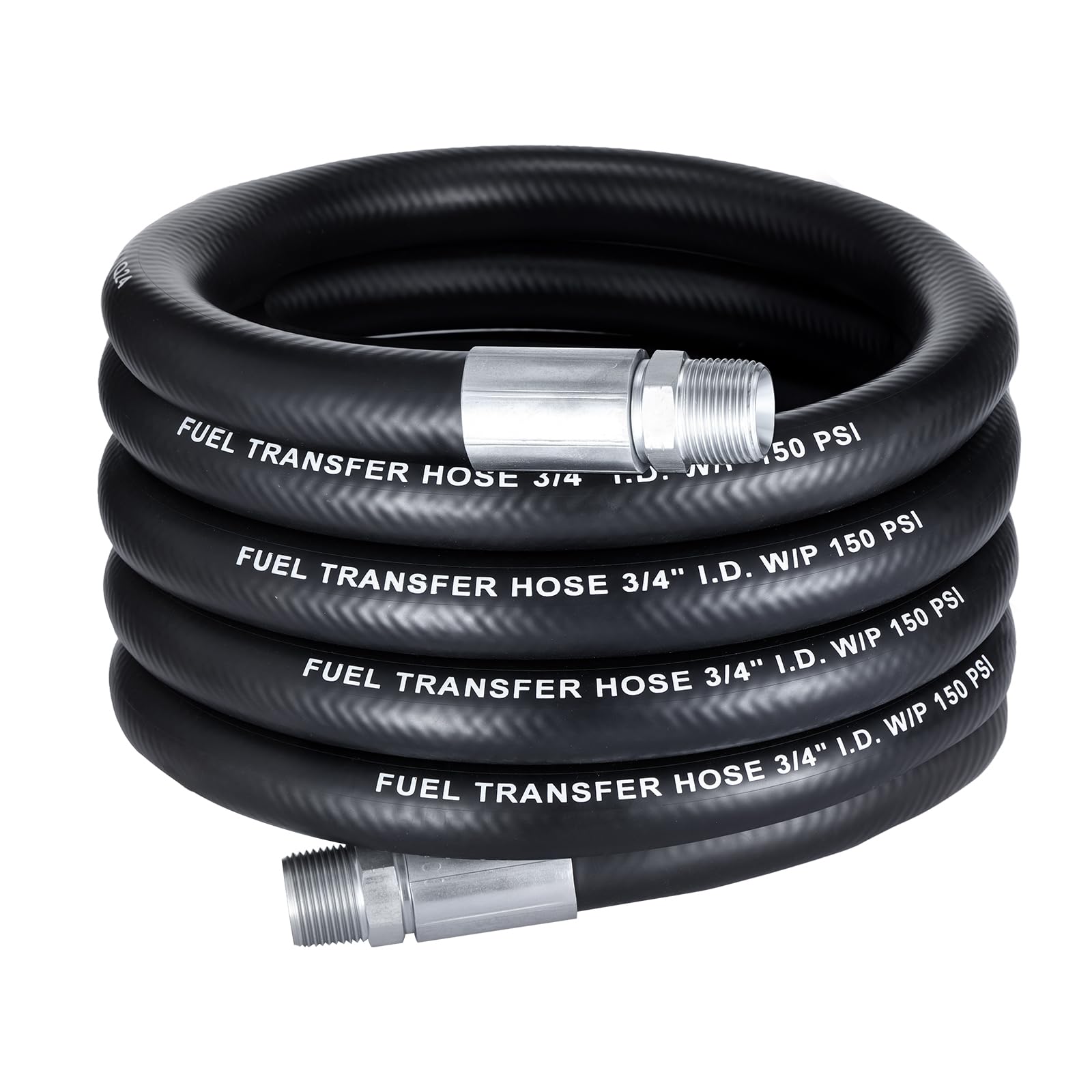 EVIL ENERGY 3/4" Fuel Transfer Hose 14FT Farm Fuel Hose for Diesel Gasoline