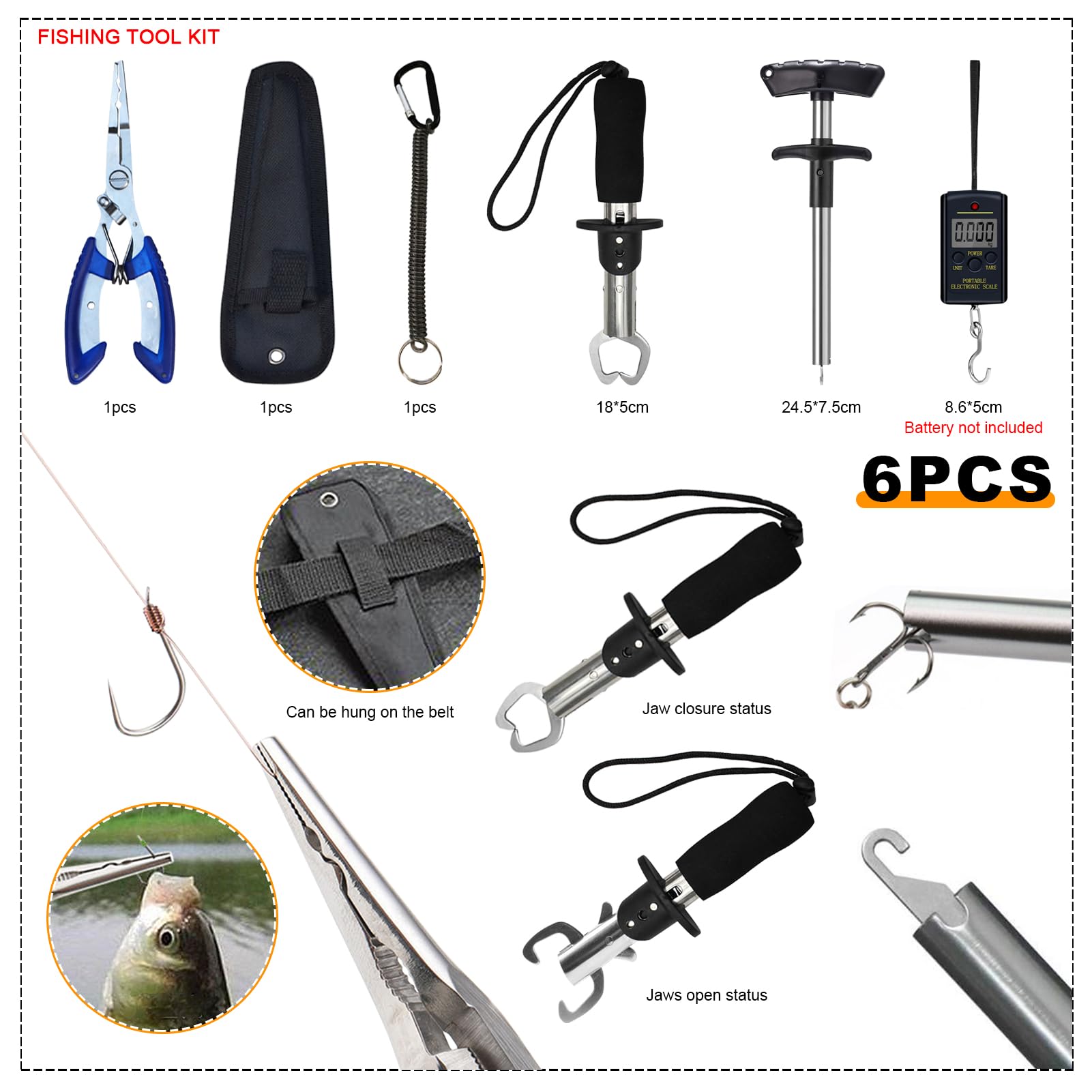 Angelrucksack Angelzubehör Set Angelköder Angeltaschen, 540-teiliges Komplett Angelset mit Tackle Box und Angelrucksack für Zander, Forelle, Barsch