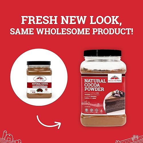 Miniatura 6 de Hoosier Hill Farm Cacao en polvo natural, 1 libra (paquete de 1)