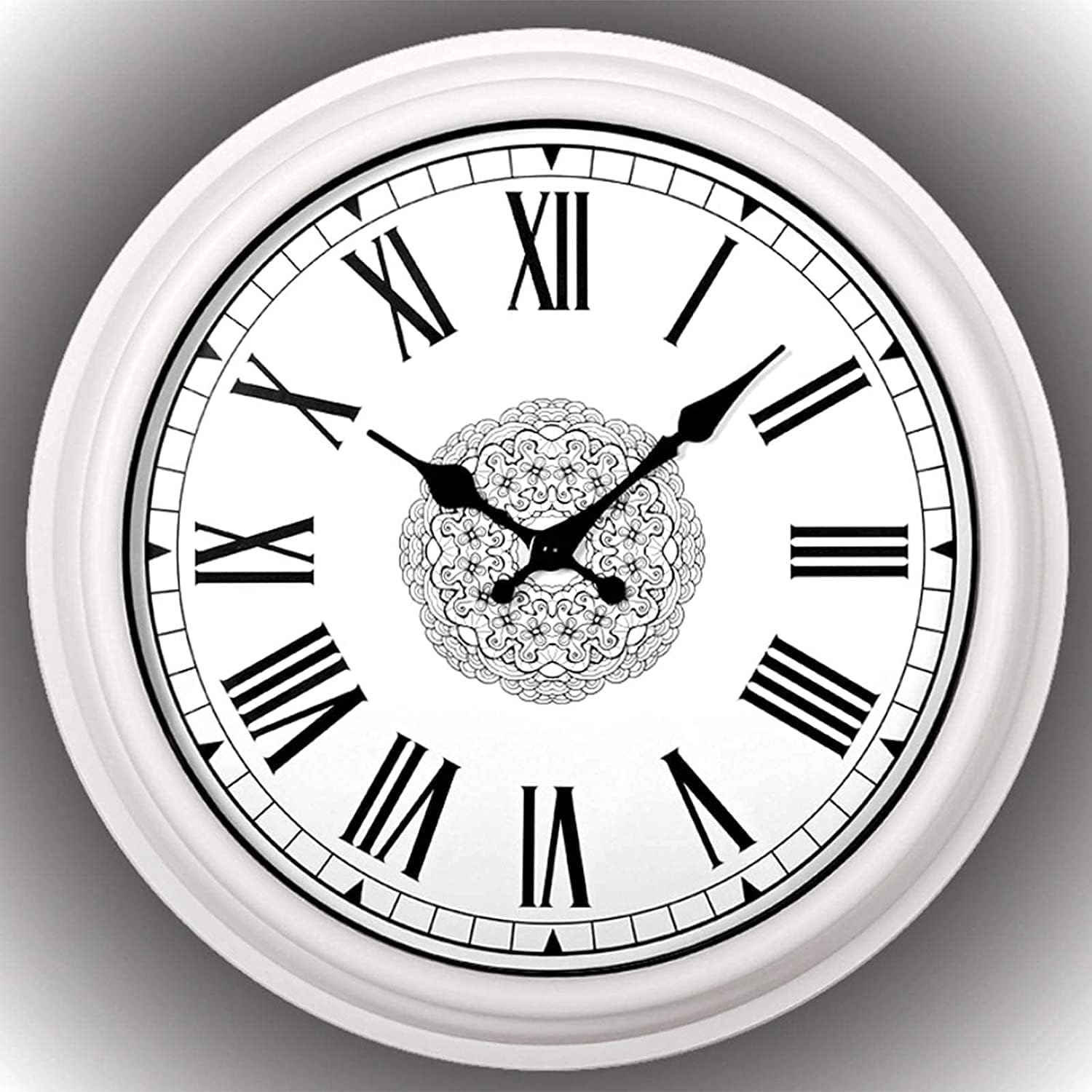 Garden Clocks Outdoor Round Wall Clock Vintage Easy to Read Home/Office/Classroom/School Clock