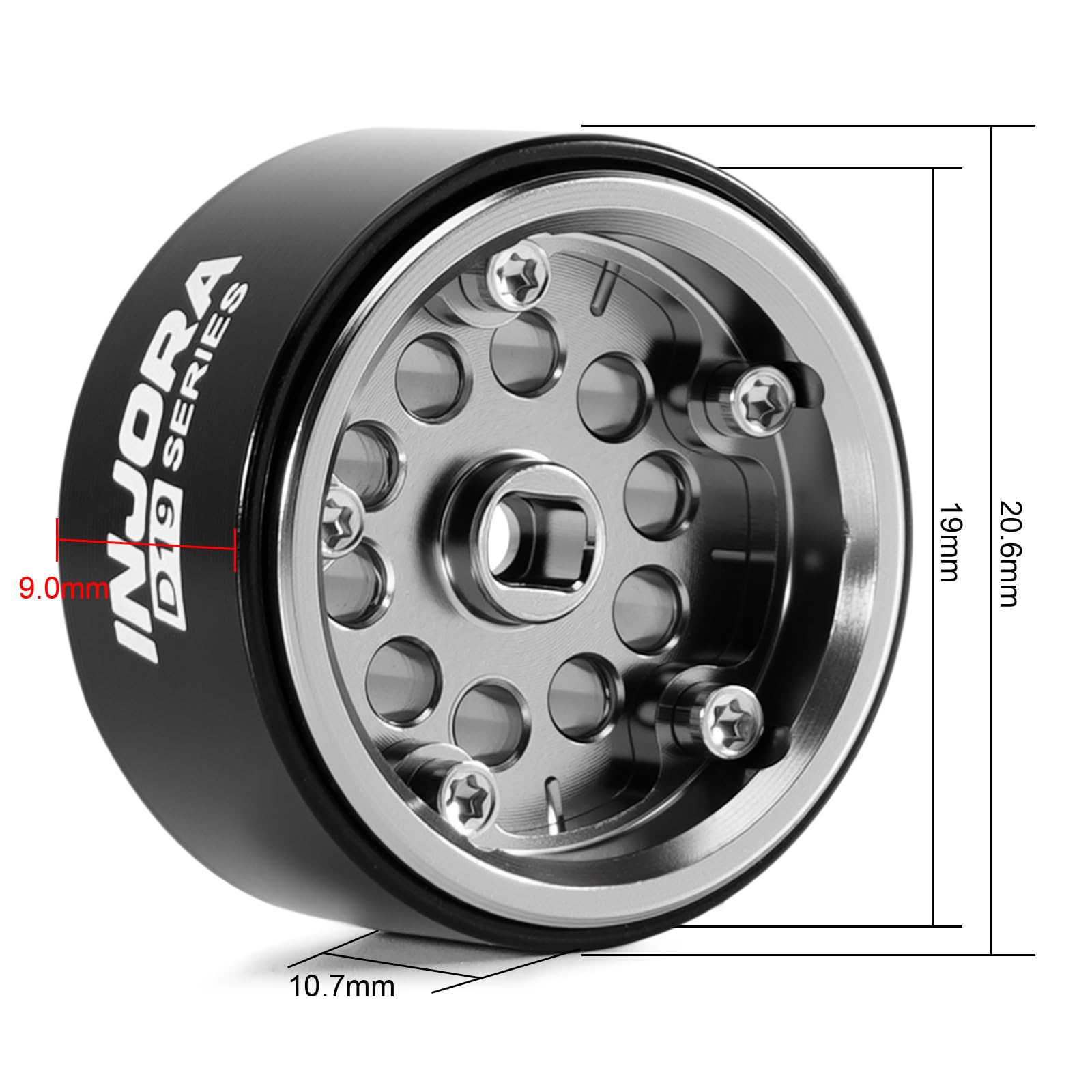 Amazon.co.jp: INJORA D19 0.75インチアルミビーズロックホイール 1/30