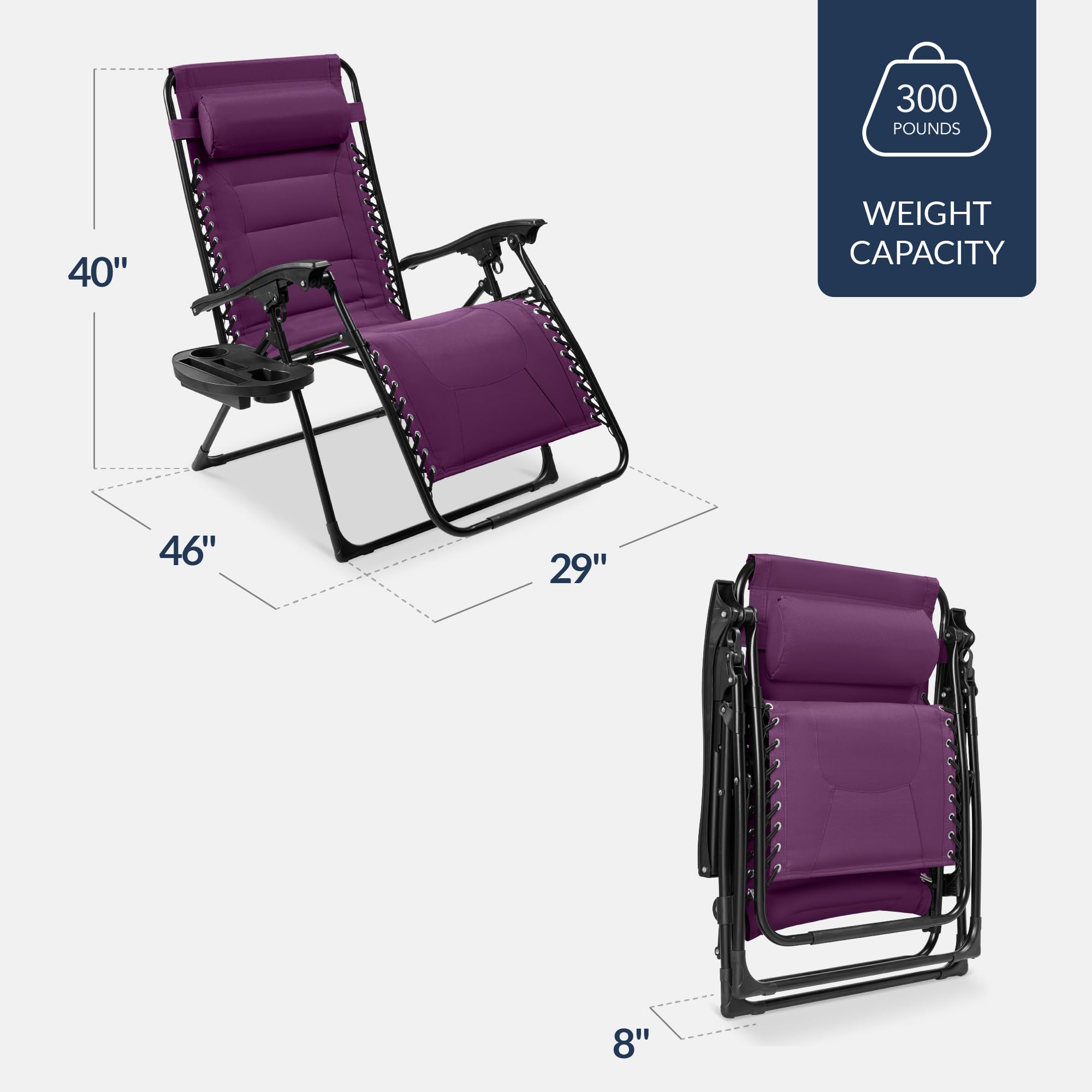 Amazon.com : Best Choice Products Oversized Padded Zero Gravity