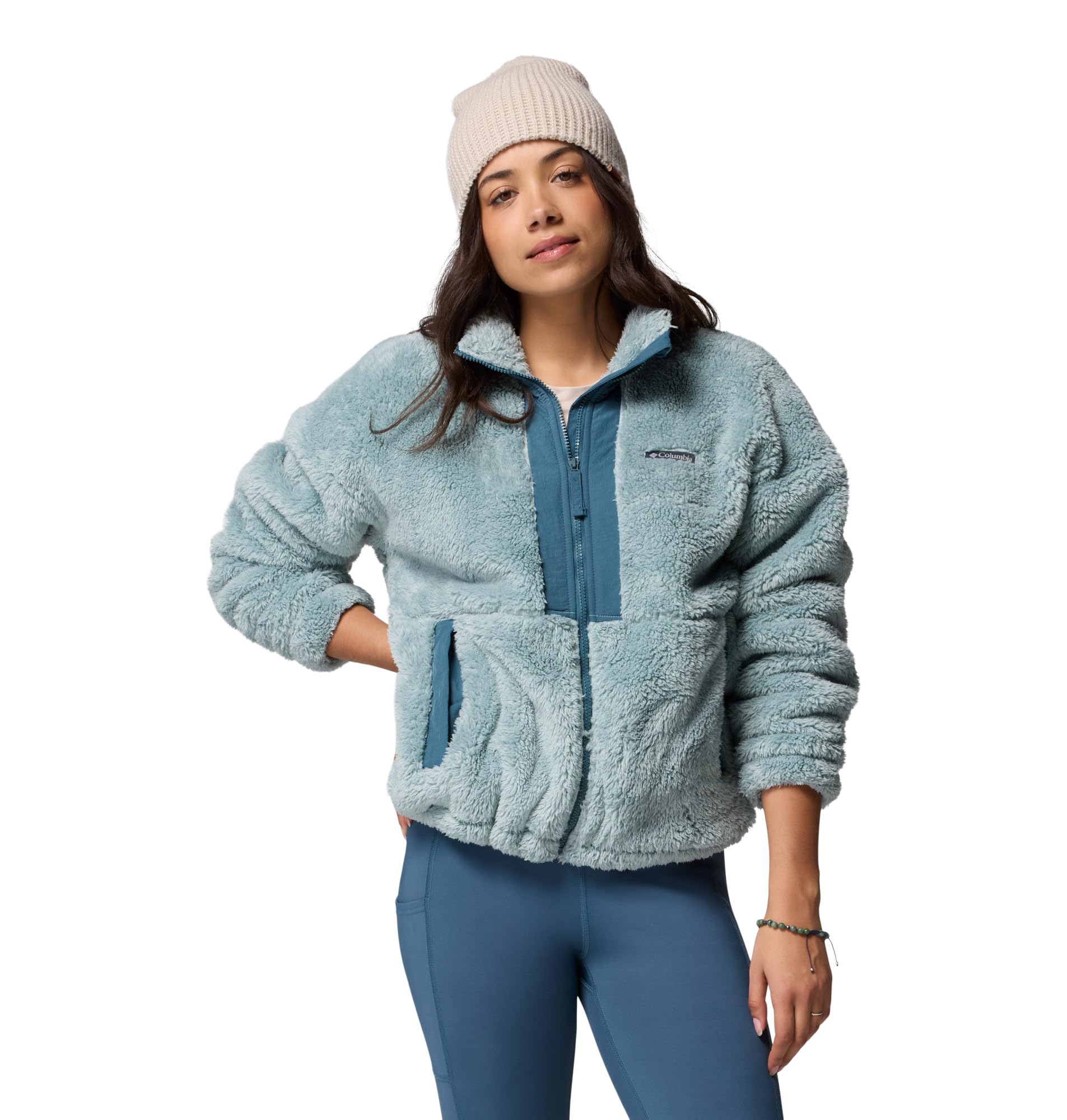 Columbia Women's Boundless Discovery Sherpa Full Zip Ii, Crushed Blue/Everblue, M