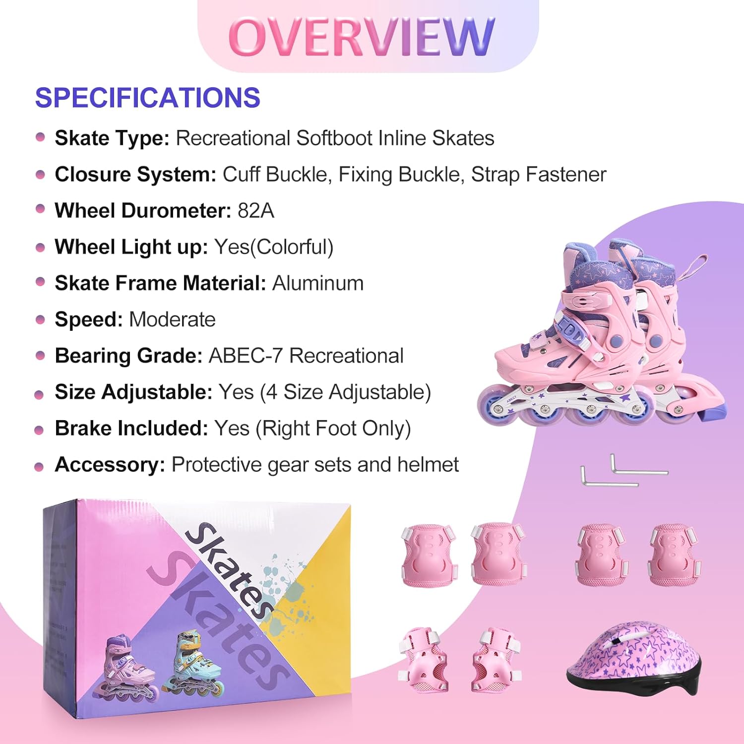 Patines Ruedas Rotayi Patines En Línea Ajustables Para Niños De