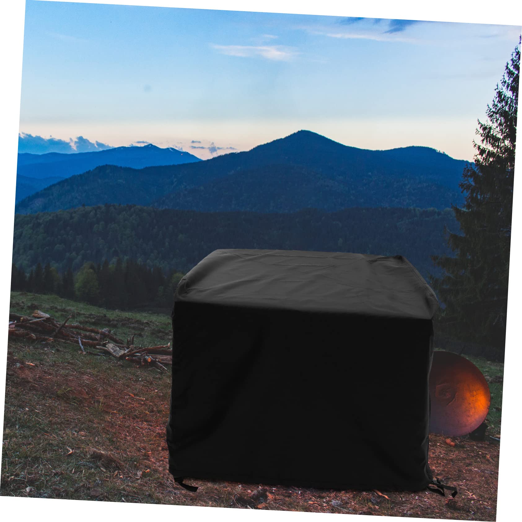 Copertura per Barbecue Nero Oxford Resistente All'acqua e Strappi, Telo Protettivo per Barbecue per Campeggio e Uso Domestico