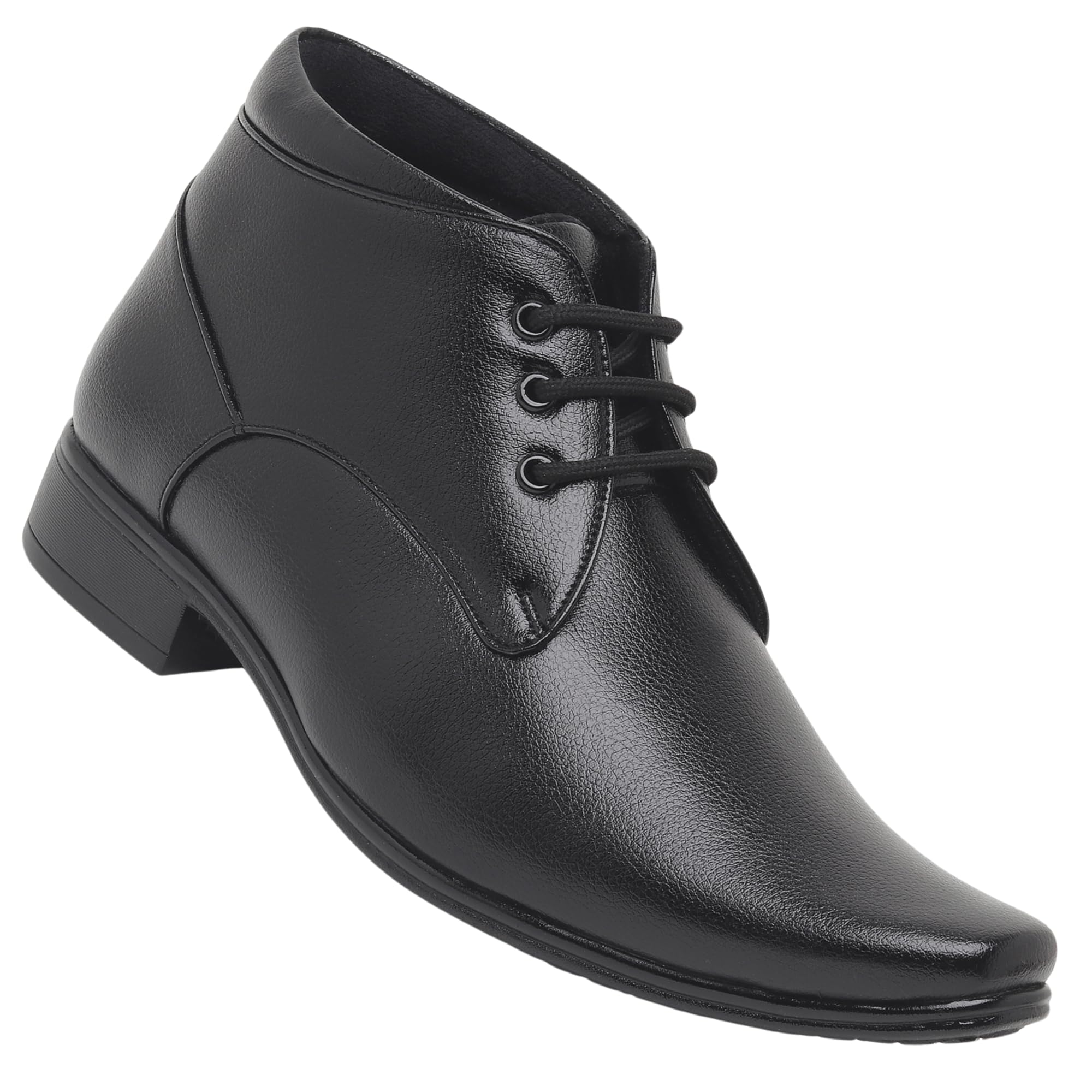 Zixer Artificial Leather Mens Formal Shoes || Office High Top Formal Shoes Men || Cozy Black Formal Shoes for Men Ankle Bike Riding Chelsea Boots for Men (Black) (B0DCPC72F5) Amazon Price History, Amazon Price Tracker