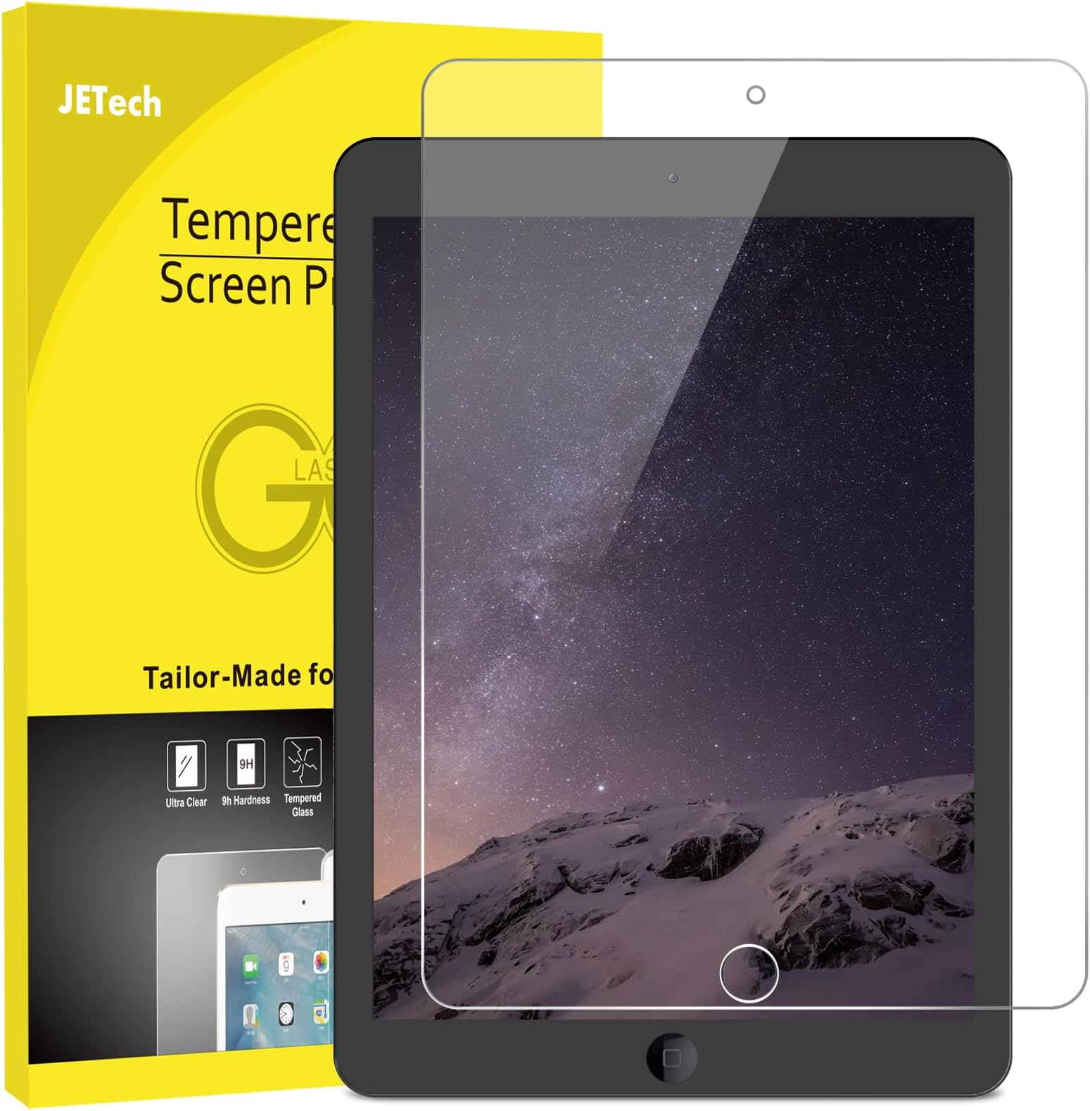 JETech Screen Protector for iPad Mini 1 2 3 (Not Mini 4/5), Tempered Glass Film