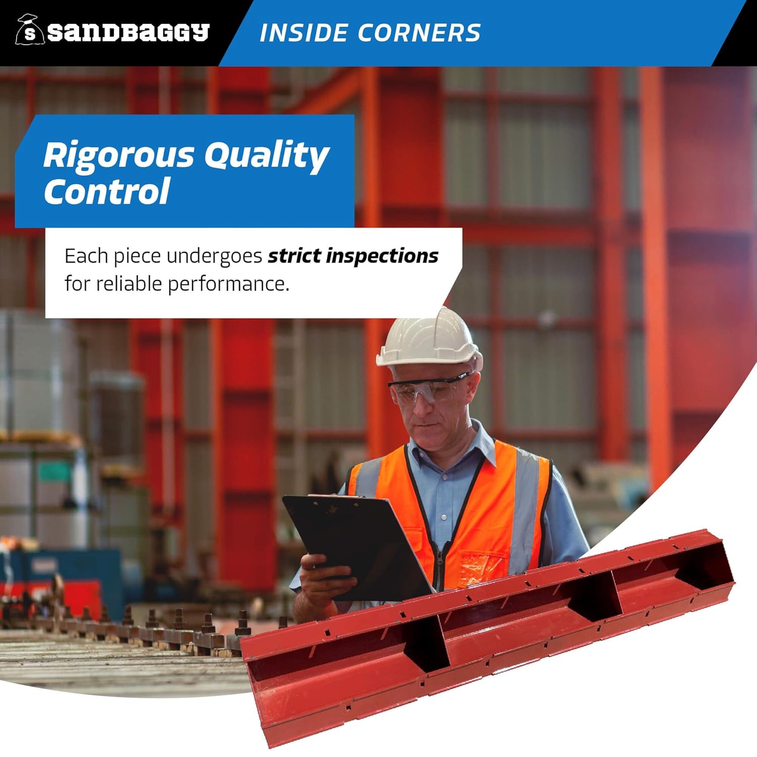 Sandbaggy Steel Inside Corners for Concrete Forms (6" x 6" x 4 ft) (4, 6" x 6" x 4 ft)