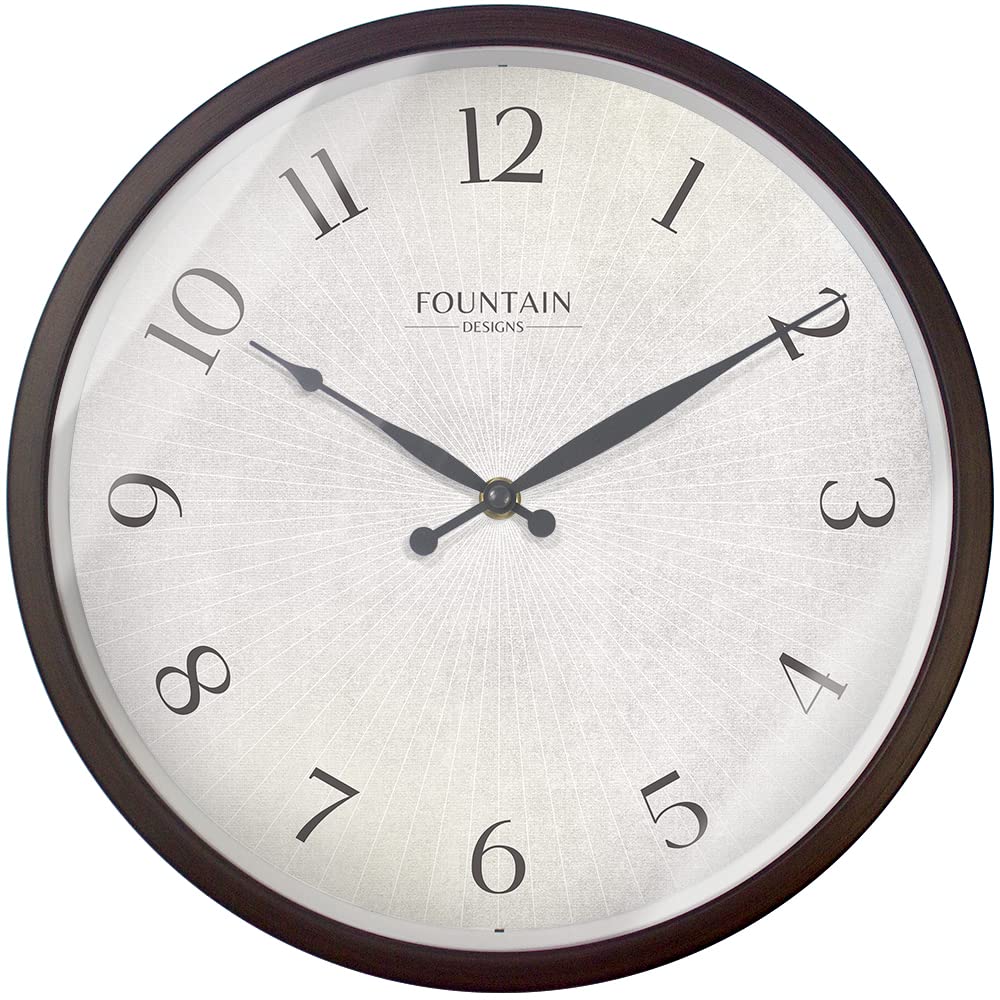 Horloge murale moderne bronze huilé pour une décoration de cuisine chic