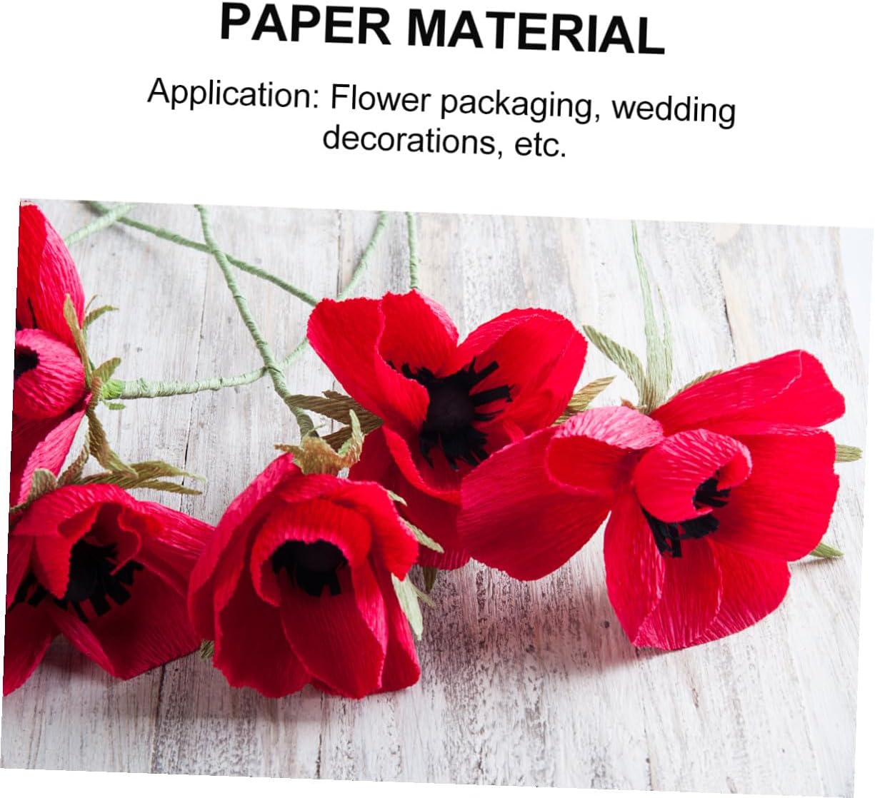 FUOYLOO 9pcs Crepe Paper Rolls Party Streamers Set Red Green Gold DIY Craft Decoration Supplies for Halloween Christmas Birthday Events