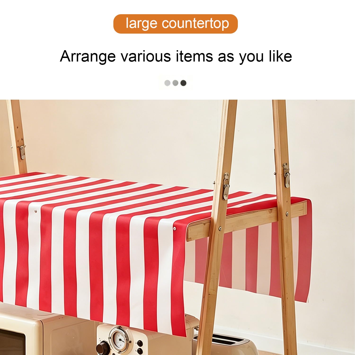 Carrello portatile per agricoltori con tettoia, supporto a 2 livelli per eventi all'aperto, cibo da strada, mercati, giallo e bianco, 135,9 x 59,9 x 190 cm