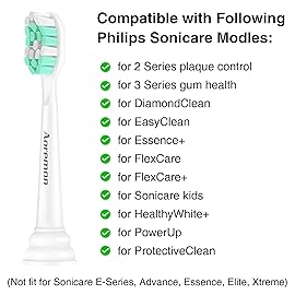 Aoremon Replacement Heads for Philips Sonicare C2 C1-4Pcs Brush Heads Compatible with All Phillips Sonicare Click-on Eltectric Toothbrush Model