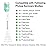 Aoremon Replacement Heads for Philips Sonicare C2 C1-4Pcs Brush Heads Compatible with All Phillips Sonicare Click-on Eltectric Toothbrush Model