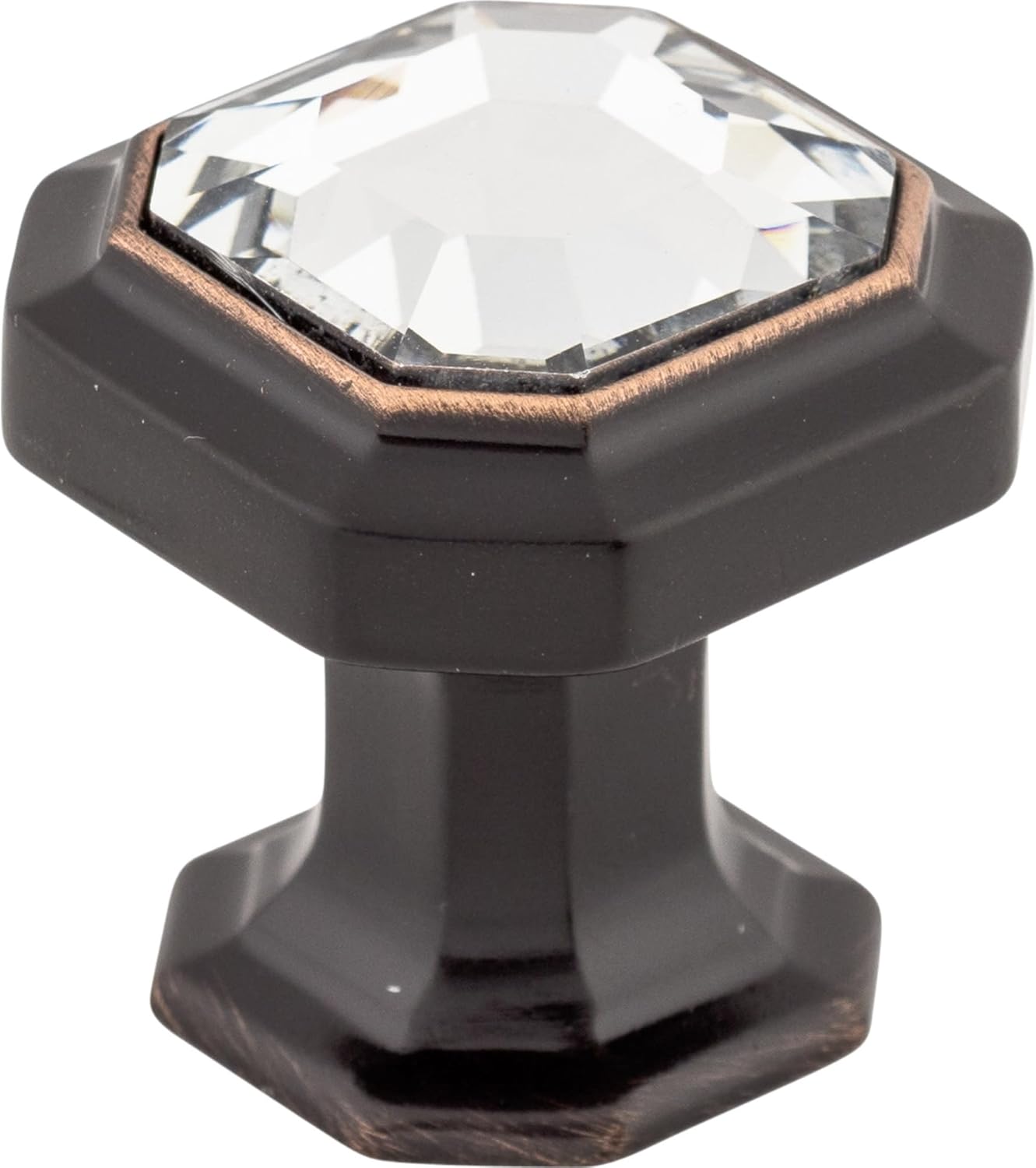 Top Knobs TK390PC Chareau Collection 1-1/8" Crystal Emerald Knob, Polished Chrome
