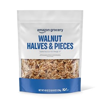 Amazon Grocery, Walnut Halves & Pieces, 40 Oz Previously Happy Belly, Packaging May Vary