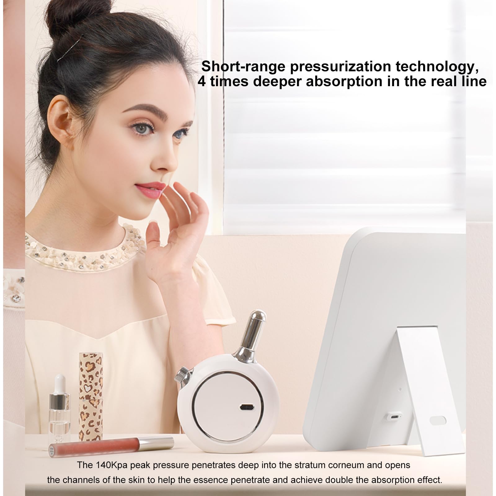 Vaporizzatore facciale SPA+, Best Professional Nano Ionic Warm Mist, nebulizzatore viso da donna, umidificatore portatile, per pulire e stringere la pelle, idratazione quotidiana per il massimo