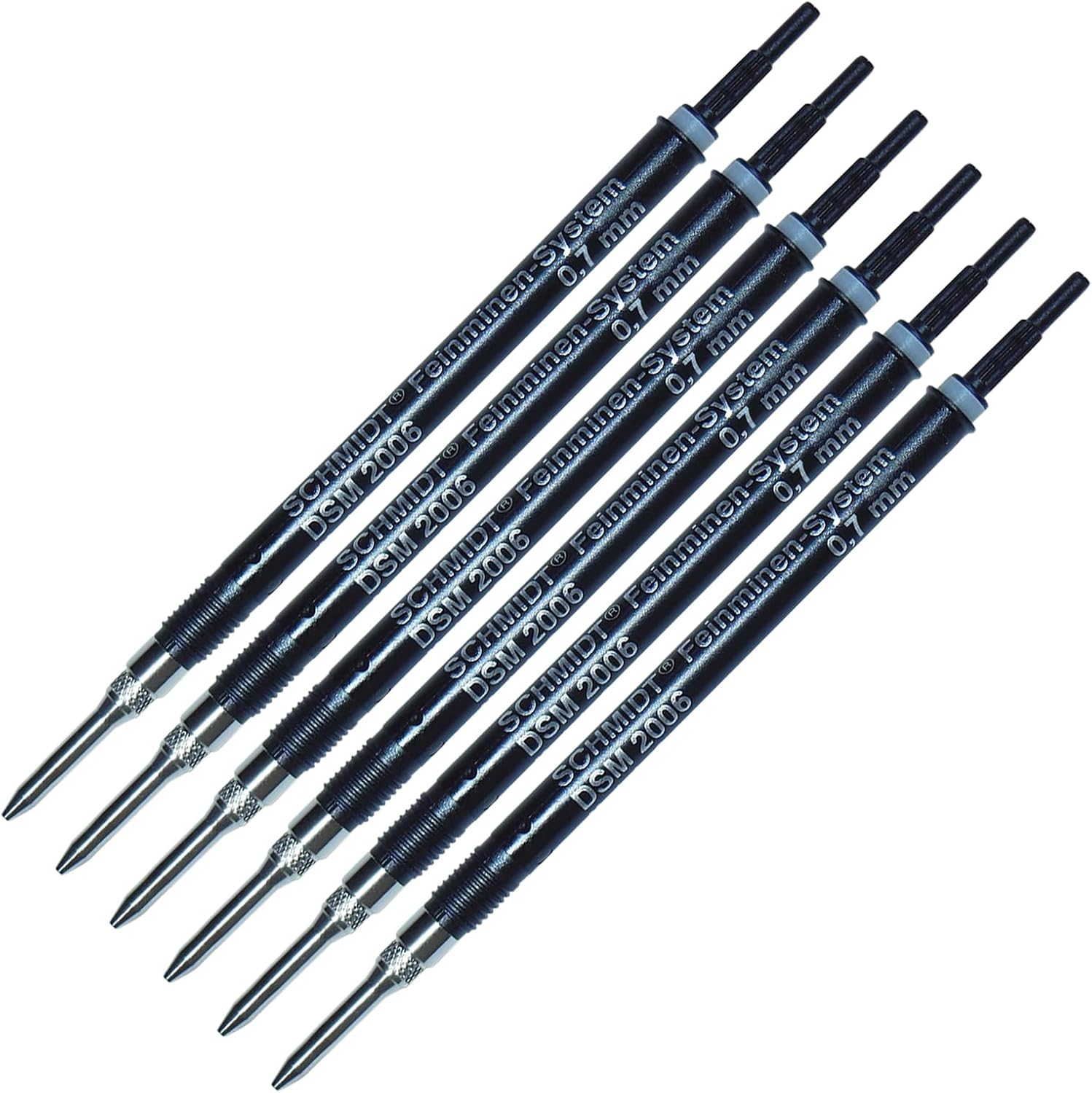 Schmidt DSM 2006 Feinminen-System 0.7mm Lead Refill for Mechanical Pencil Converter - Pack of 6
