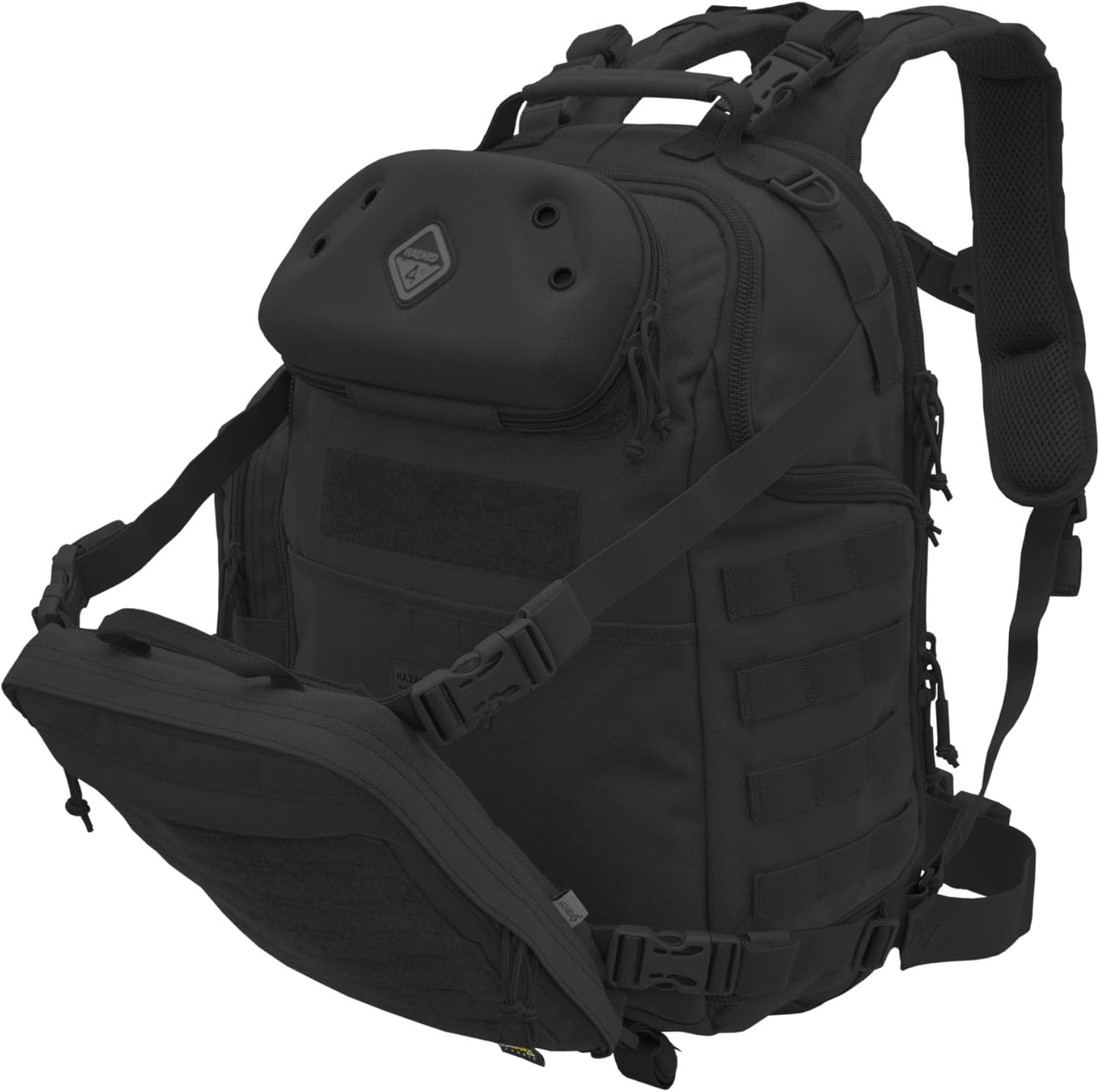 Weekly Top Sale HAZARD 4 Drawbridge: Gear-Retention Modular Daypack - Black
