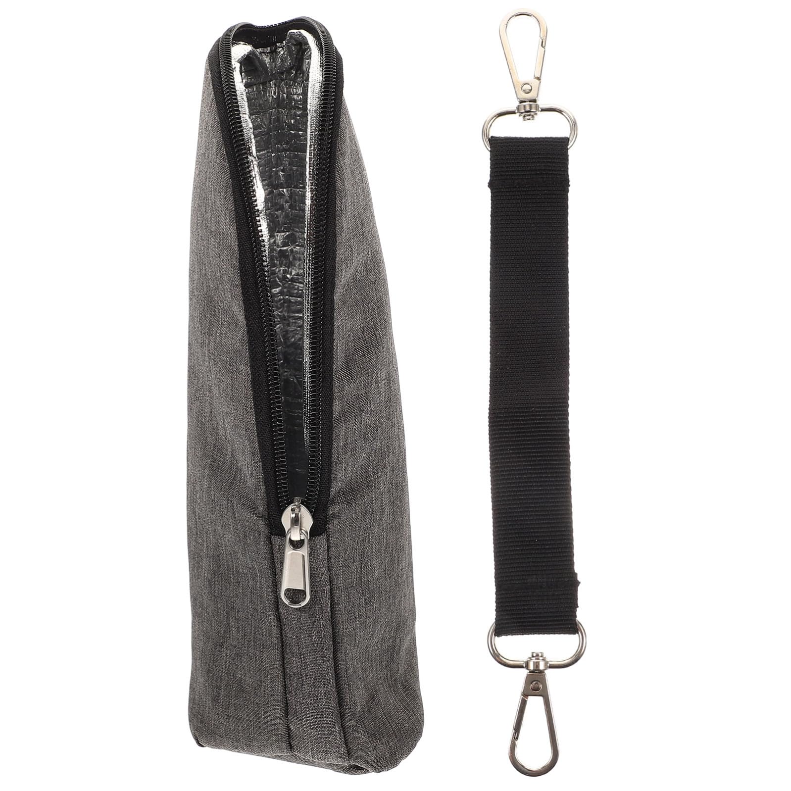 VICASKY 3juegos Térmicas para Biberones Funda Aislante para Leche y Agua para Bebés Color Gris Gancho para Cochecito