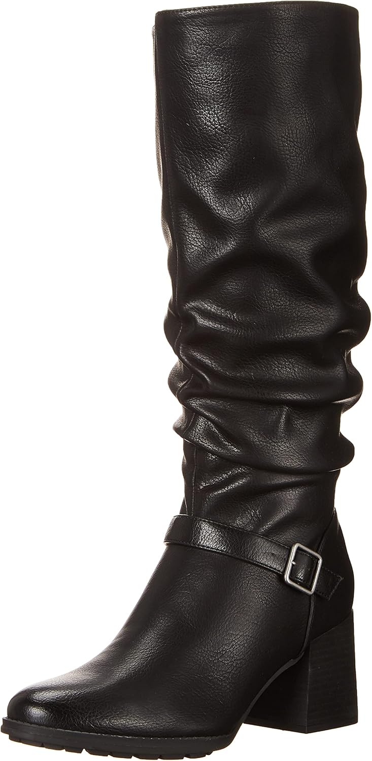 SOUL Naturalizer Womens Frost Knee High Boot Black Wide Calf 9 M