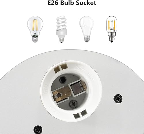 Miniatura 7 de Lámpara de pared blanca para porche al aire libre, del atardecer al amanecer, accesorio de iluminación exterior grande de 13 pulgadas para la puerta