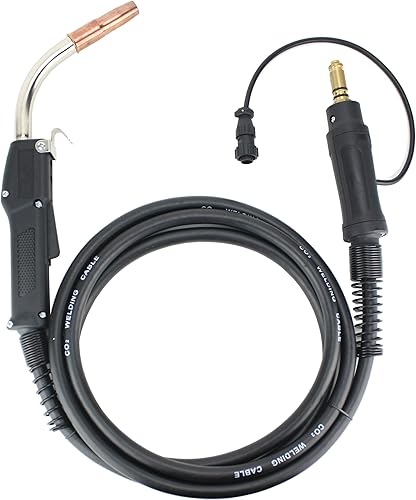 SÜA - Antorcha MIG de 250 amperios compatible con Lincoln/Tweco - Cable de 12 pies - Conector de señal de dos pines