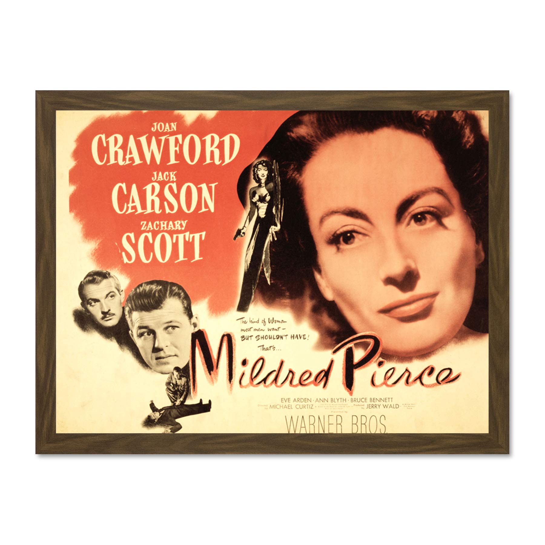 Wee Blue Coo Advertising Movie Film Mildred Pierce Crawford Joan Drama Large Framed Art Print Poster Wall Decor 18x24 inch