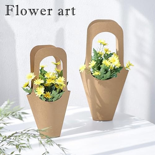 Miniatura 4 de Enorteen 30 bolsas de regalo de papel kraft con asa  Bolsas de regalo de ramo para Acción de Gracias, cumpleaños, bodas y regalos de fiesta