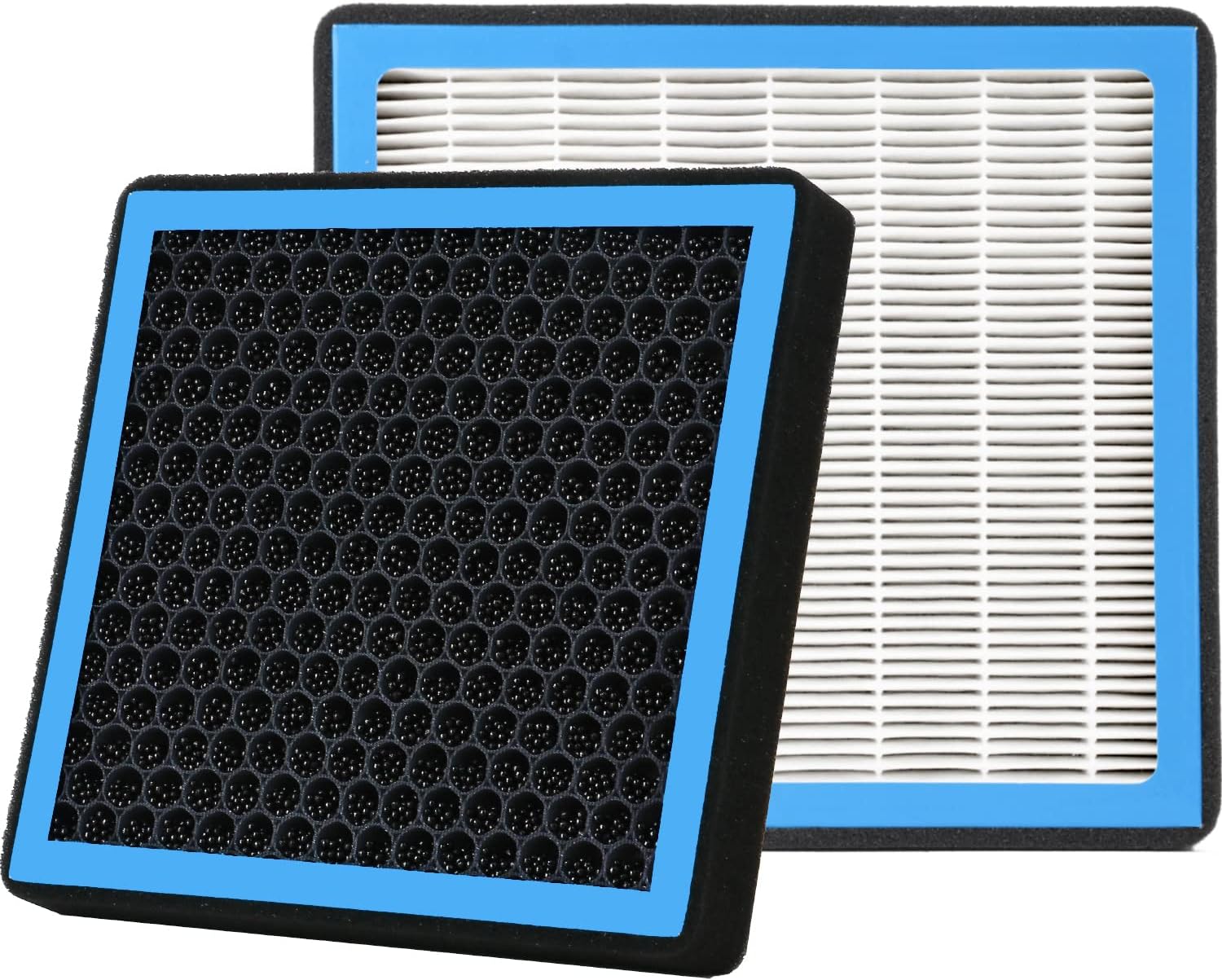 A-Premium 2-PC Cabin Air Filter W/Activated Carbon Compatible With Honda & Acura Model - Civic (01-05), CR-V (02-06), Element (0