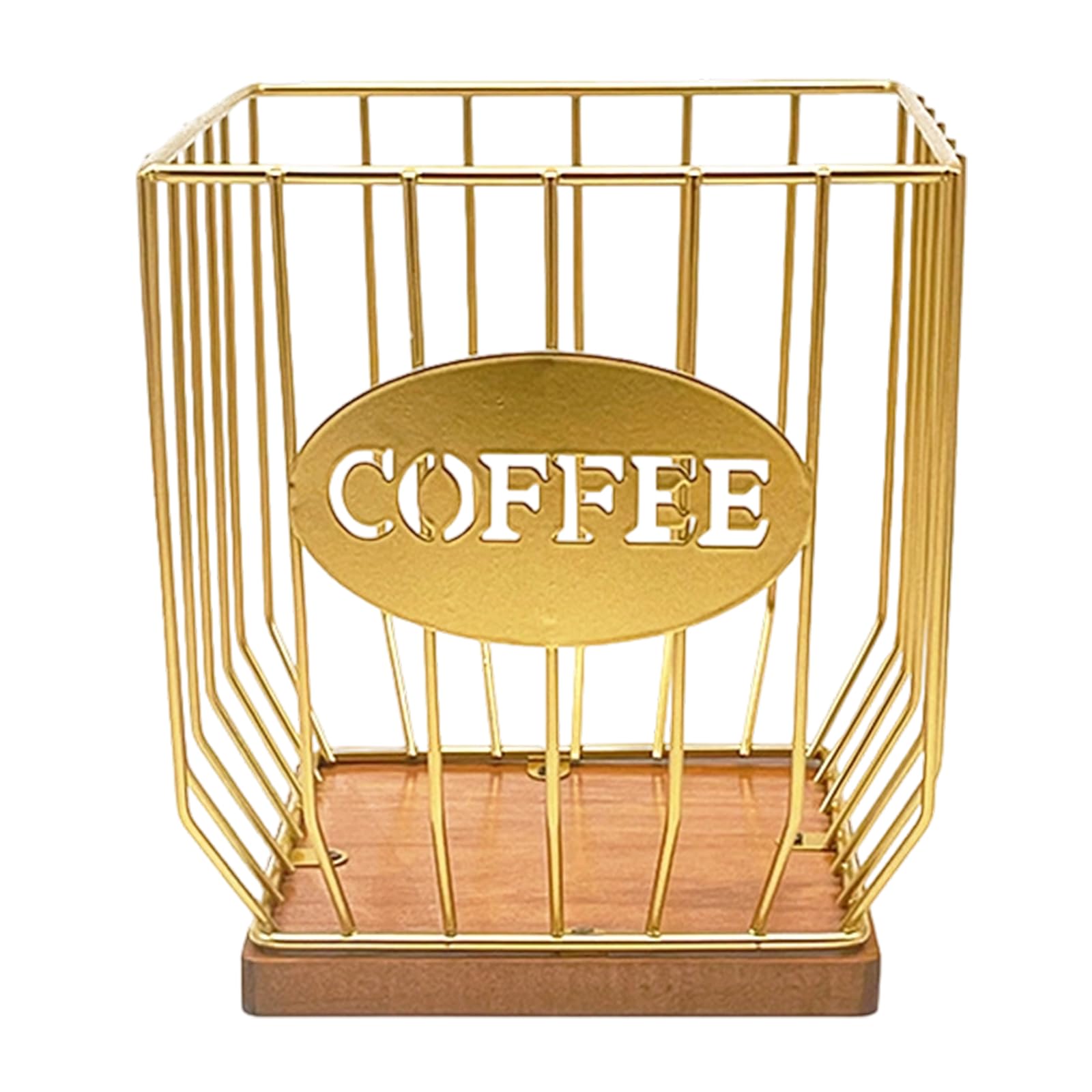PANGBOER Sturdy Portable Coffee Organizers Basket with Opening for Home Use Multipurpose Coffee Storage Container