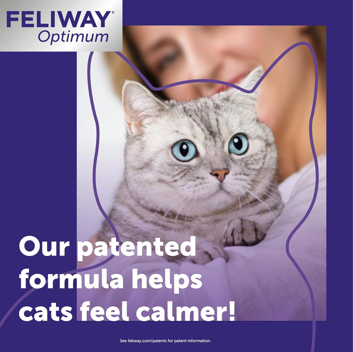 FELIWAY Optimum 3 x 30 Day Cat Calming Refills for Pheromone Diffuser, 3 x 48ml Value Pack - Helps Reduce Common Signs of Stress in Cats & Kittens, Enhanced Calming