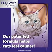 Vista 3 de FELIWAY Optimum - Recambios calmantes para gatos de 30 días para difusor de feromonas, paquete de 6 x 1.6 fl oz, ayuda a reducir los signos comunes