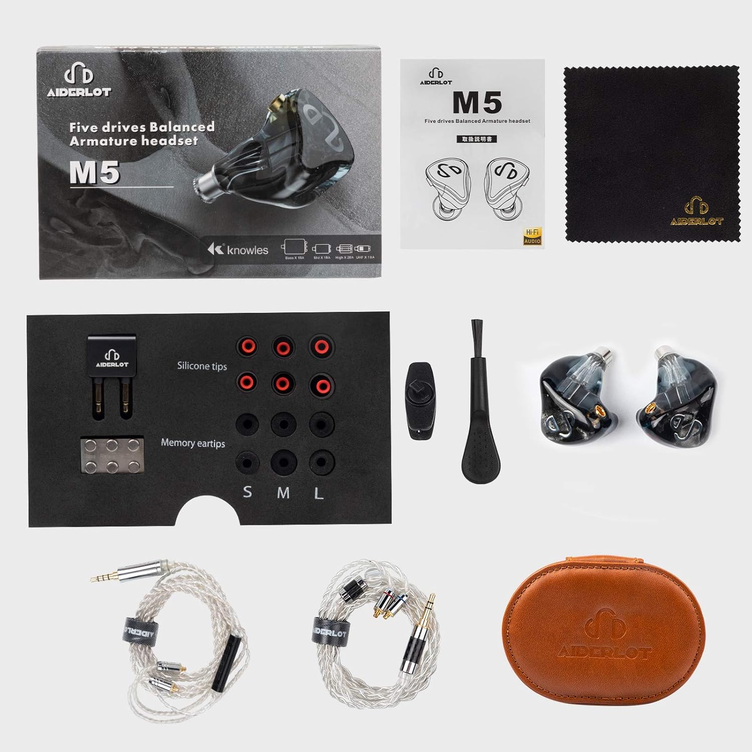 Exclusive AIDERLOT M5 in Ear Monitor Earphones with Five Balanced Armature Drivers,High Resolutionle Music Earbuds,Noise Isolating IEM Earphones with Two Detachable Cables,Three Pairs of Tuning Filters(Black) 70% Off Discount AIDERLOT M5 in Ear Monitor Earphones with Five Balanced Armature Drivers,High Resolutionle Music Earbuds,Noise Isolating IEM Earphones with Two Detachable Cables,Three Pairs of Tuning Filters(Black)