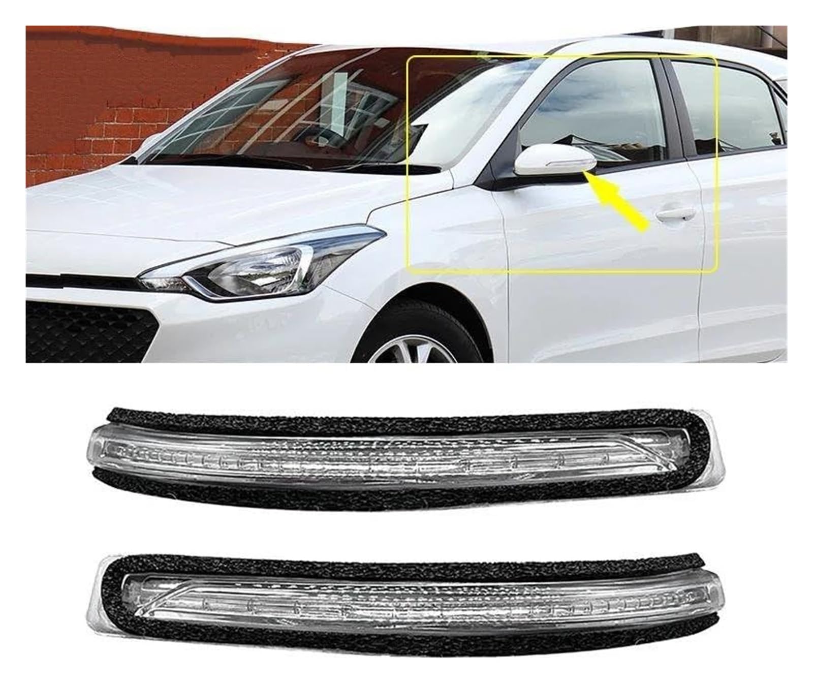 Intermitente Retrovisor Para Hyundai I20 GB IB 2016-2018 Luz Coche Espejo Lateral Intermitente LED Lámpara Visión Trasera Accesorios