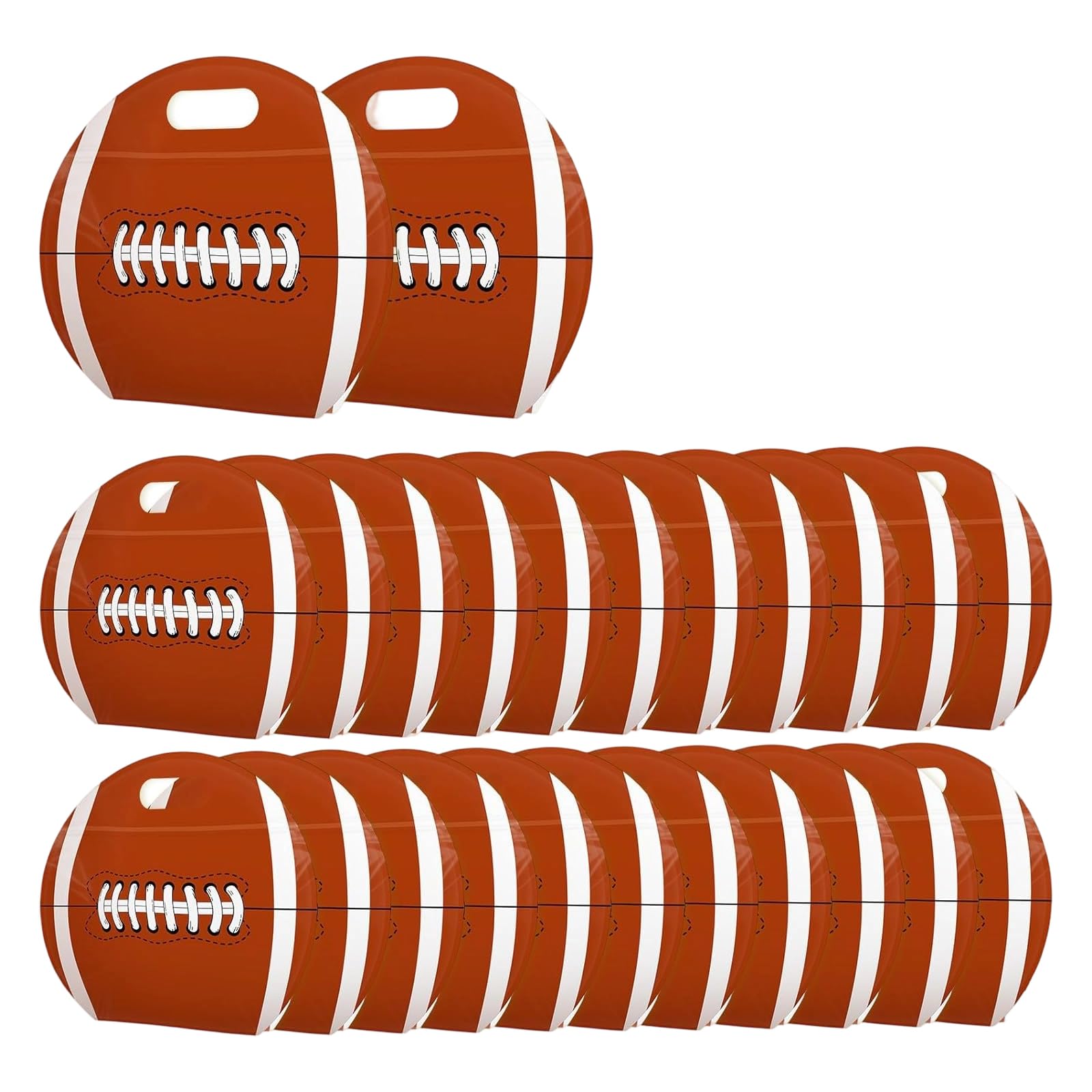 Xinsheinelry 24Pcs Sports Print Handheld Packaging Bags for Small Chocolates Food Grade Pouches