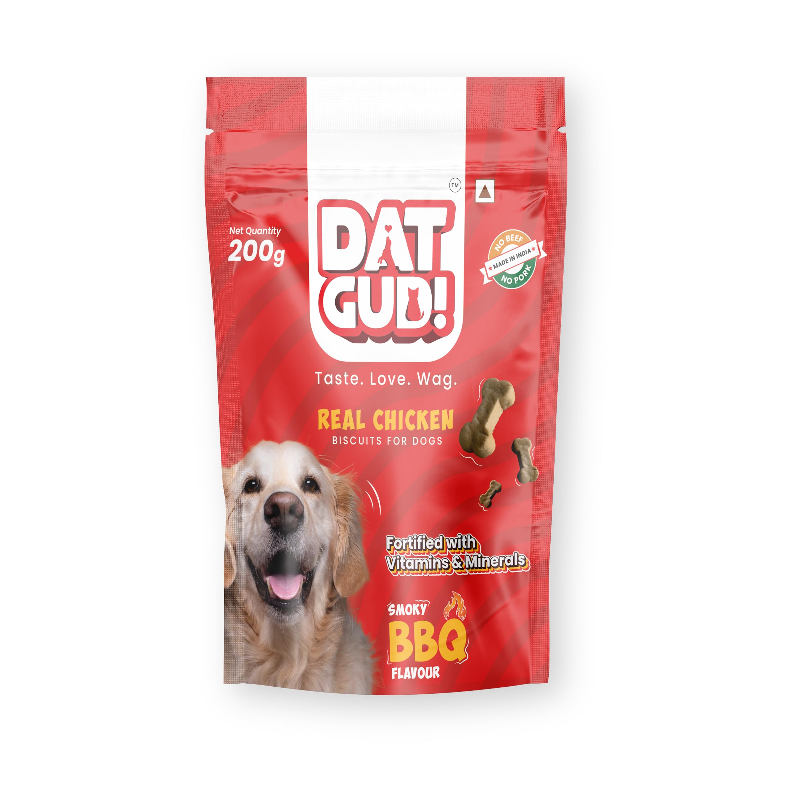 DAT GUD Real Chicken Dog Biscuits | Smoky Barbeque Flavour, Dog Treats for All Dogs, 200 GMS (B0CRD8G36T) Amazon Price History, Amazon Price Tracker