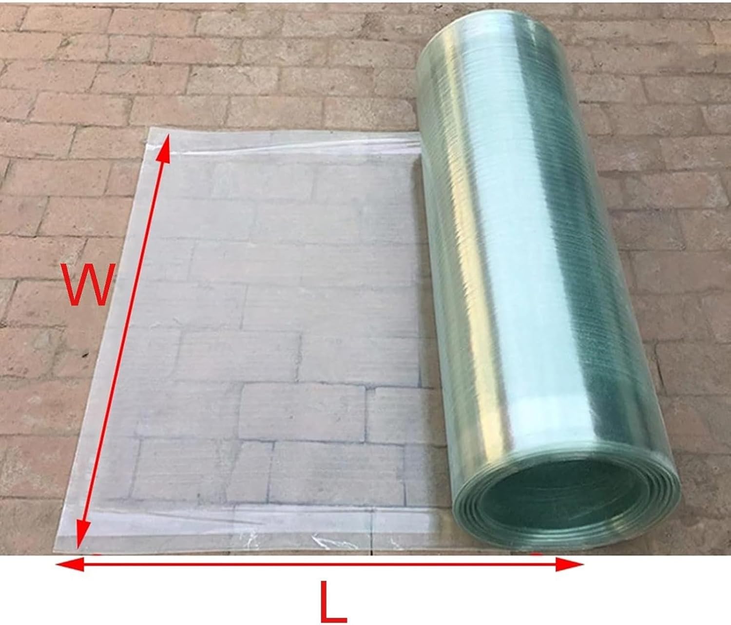 Sunroom Daylighting Plate Polycarbonate Roofing Panel, UV Protection Rainproof Roof Cover Replacement Shed Panel, Easy to Cut(0.6x4m/1.97x13.12ft)